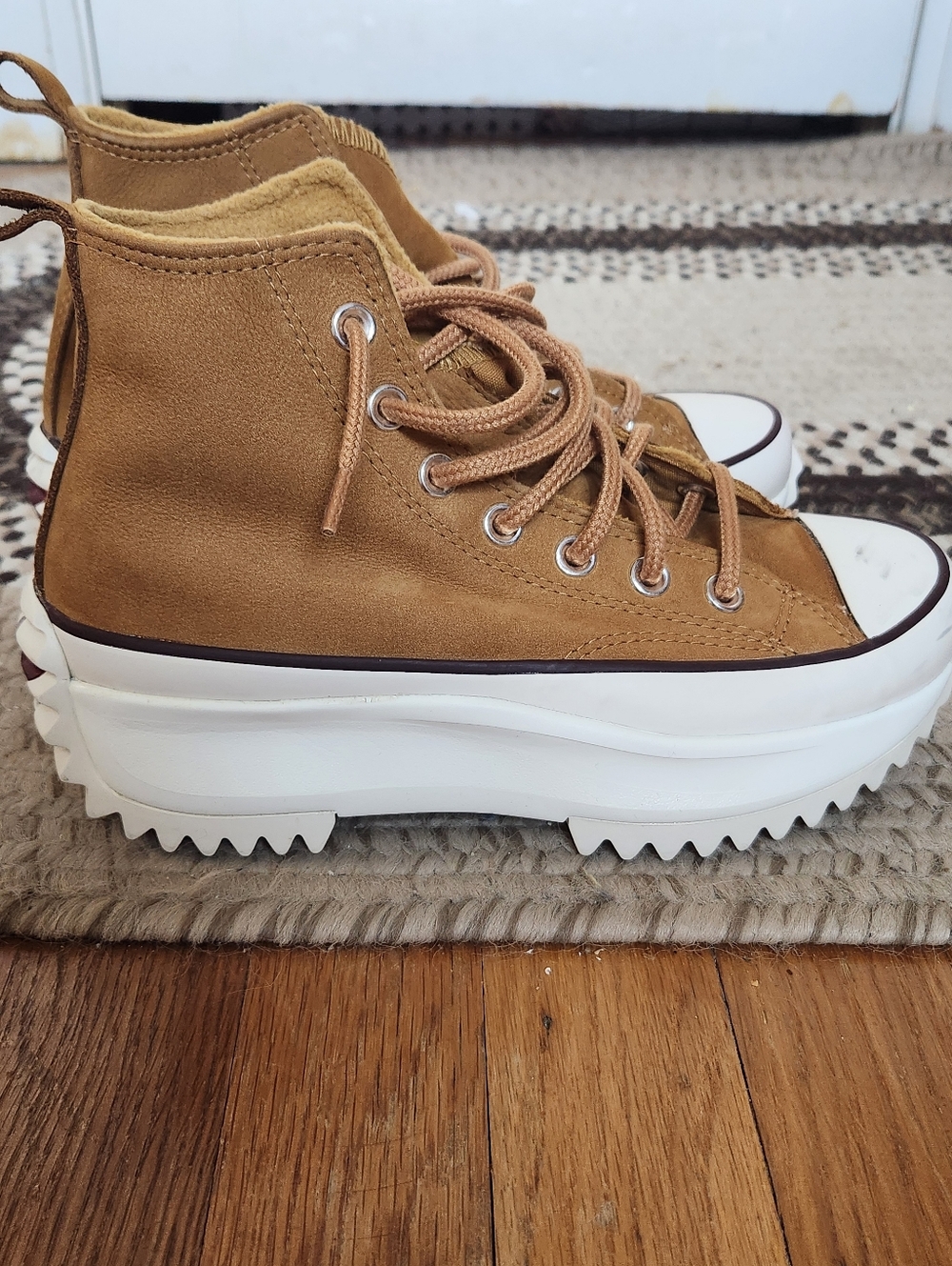 Converse Run Star Platform Suede Sneakers